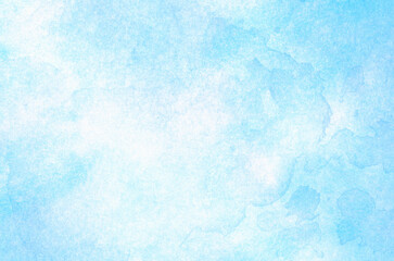 Abstract blue background in watercolor style