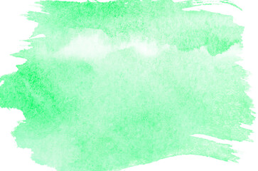 Obraz premium Green abstract background in watercolor style