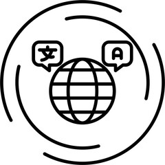 Multi-Language Support Icon