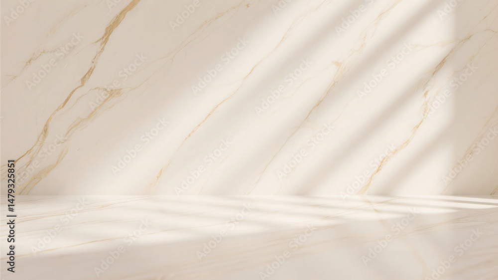 Poster luxurious marble surface illuminated by soft light creating an elegant and sophisticated aesthetic