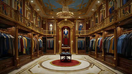 Obraz premium Opulent Palace Closet Designs: Luxury Style