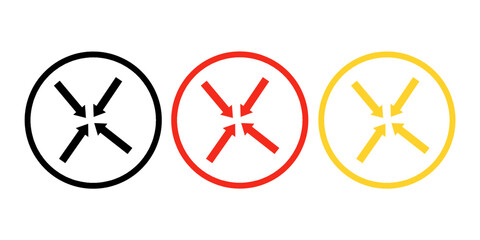 ISO 7010 Crush Hazard Safety Symbols &ndash; Red and Yellow Warning Signs for Machinery