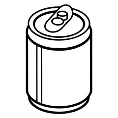 tin can isolated on white