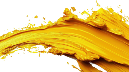 Dynamic Golden Paint Splash
