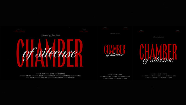 Cinematic Film Title Card, Movie Poster Typography Overlay 64 | Fully Modular Editable Layouts & Easy Text Animator Control to Create Custom Text Animations Without KeyFrames 