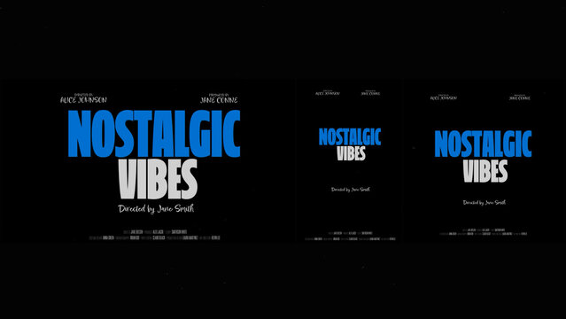Cinematic Film Title Card, Movie Poster Typography Overlay 76 | Fully Modular Editable Layouts & Easy Text Animator Control to Create Custom Text Animations Without KeyFrames 