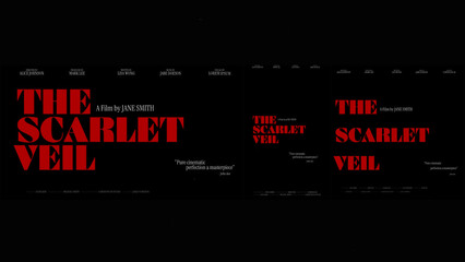 Cinematic Film Title Card, Movie Poster Typography Overlay 88 | Fully Modular Editable Layouts & Easy Text Animator Control to Create Custom Text Animations Without KeyFrames 