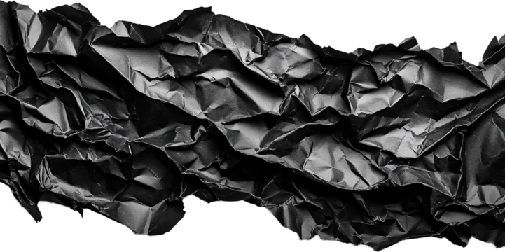 Crumpled Black Paper Texture