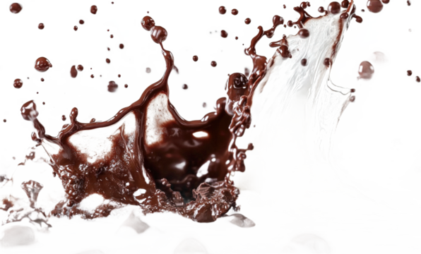 Chocolate Splashing Fluid Dynamics