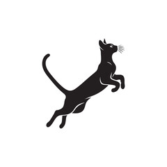 Elegant Savannah Cat Silhouette Vector Design – Exotic Hybrid Feline Outline Illustration Featuring Graceful Posture, Spotted Coat Detail, and Sleek Form for Artistic, Decorative, and Branding Use.
