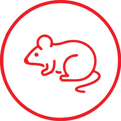 : Mouse simple icon. Vector ICON all icon Viktor 