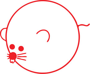 : Mouse simple icon. Vector ICON all icon Viktor 