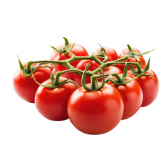 Fresh cluster of cherry tomatoes