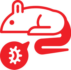 : Mouse simple icon. Vector ICON all icon Viktor 