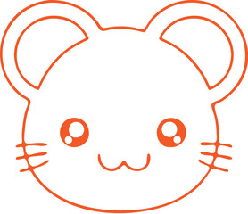 : Mouse simple icon. Vector ICON all icon Viktor 
