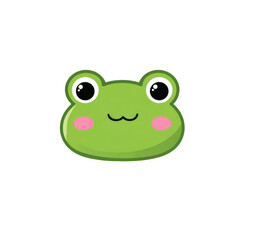 Obraz premium frog on white background