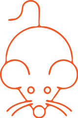 : Mouse simple icon. Vector ICON all icon Viktor 