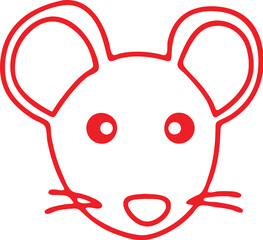 Mouse  simple icon. Vector ICON all icon Viktor
