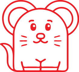 Mouse  simple icon. Vector ICON all icon Viktor
