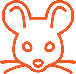 Mouse  simple icon. Vector ICON all icon Viktor
