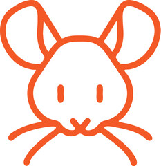 Mouse  simple icon. Vector ICON all icon Viktor
