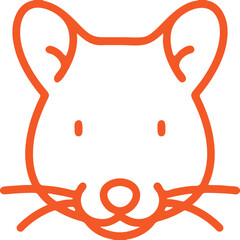 Mouse  simple icon. Vector ICON all icon Viktor
