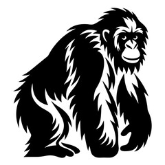 vector illustration of gorilla 