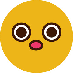 Smiley Emoji PNG – Happy Face Icon with Transparent Background, Joyful Expression Illustration