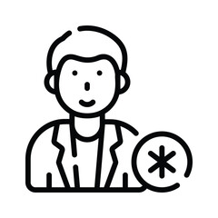 Check out our latest line icon showing doctor profile