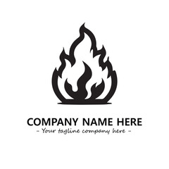 Fire Logo Company Design Illustration Vector Graphic Image