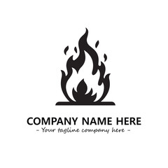 Fire Logo Company Design Illustration Vector Graphic Image