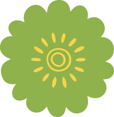 Flower Icon Design PNG – Elegant Floral Symbol with Transparent Background, Simple Flower Illustration