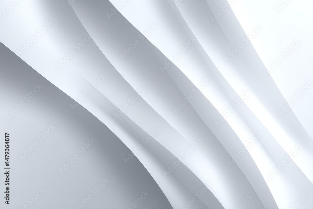 Aufkleber Abstract flowing forms create an ethereal, soft and sophisticated aesthetic. Light and shadow interplay offers depth and visual interest.