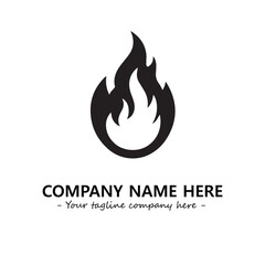 Fire Logo Company Design Illustration Vector Graphic Image