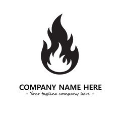 Fire Logo Company Design Illustration Vector Graphic Image