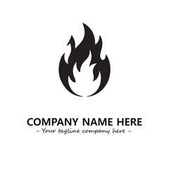Fire Logo Company Design Illustration Vector Graphic Image