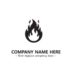 Fire Logo Company Design Illustration Vector Graphic Image