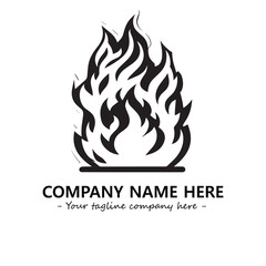 Fire Logo Company Design Illustration Vector Graphic Image