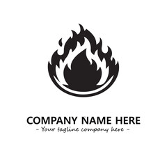 Fire Logo Company Design Illustration Vector Graphic Image