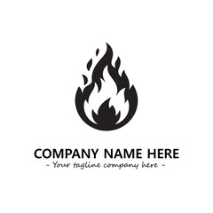 Fire Logo Company Design Illustration Vector Graphic Image