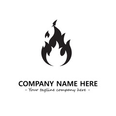Fire Logo Company Design Illustration Vector Graphic Image