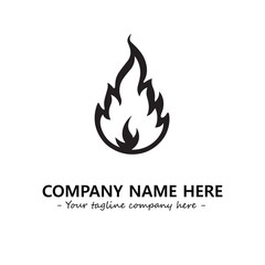 Fire Logo Company Design Illustration Vector Graphic Image