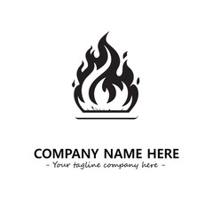 Fire Logo Company Design Illustration Vector Graphic Image