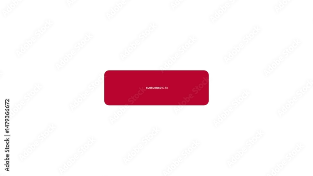 Poster red subscribe button animation - sleek and modern design visual