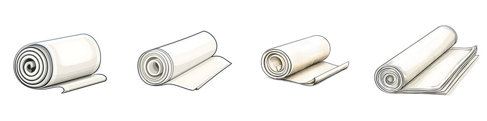 Versatile, high-quality rolls of blank paper showcasing various textures and finishes, perfect for art projects, printing, and crafts, offering creative possibilities