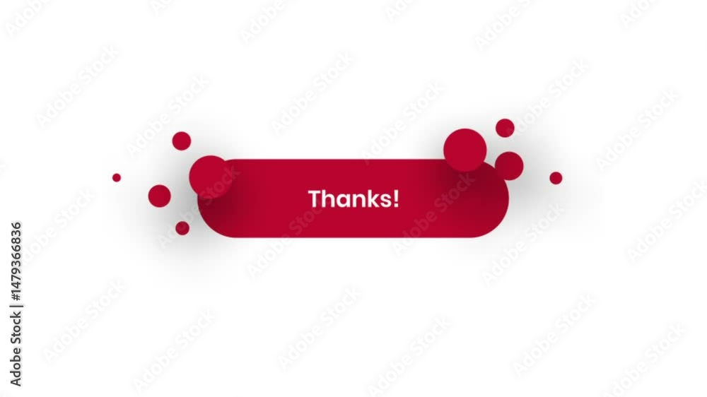 Poster Red Subscribe Button with Decorative Circles Digital Design Graphic