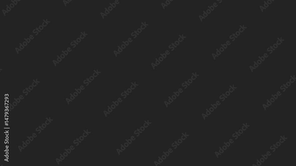 Poster play icon animation with red circles and loading bar on dark background