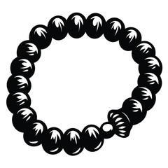 Elegant Black Beaded Bracelet with Ornate Clasp Exquisite Fashion Accessory Stylish Jewelry Design