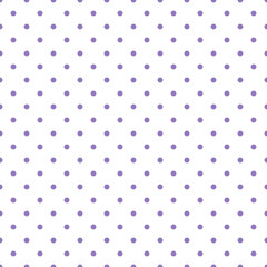 purple polka dots pattern on white background © nurfitriaamalia