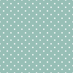seamless polka dots pattern green